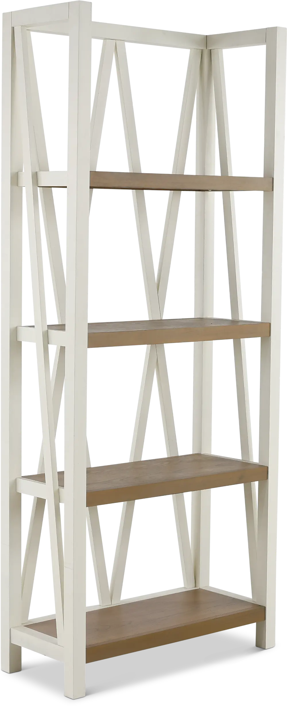Amy White and Natural Bookcase-1