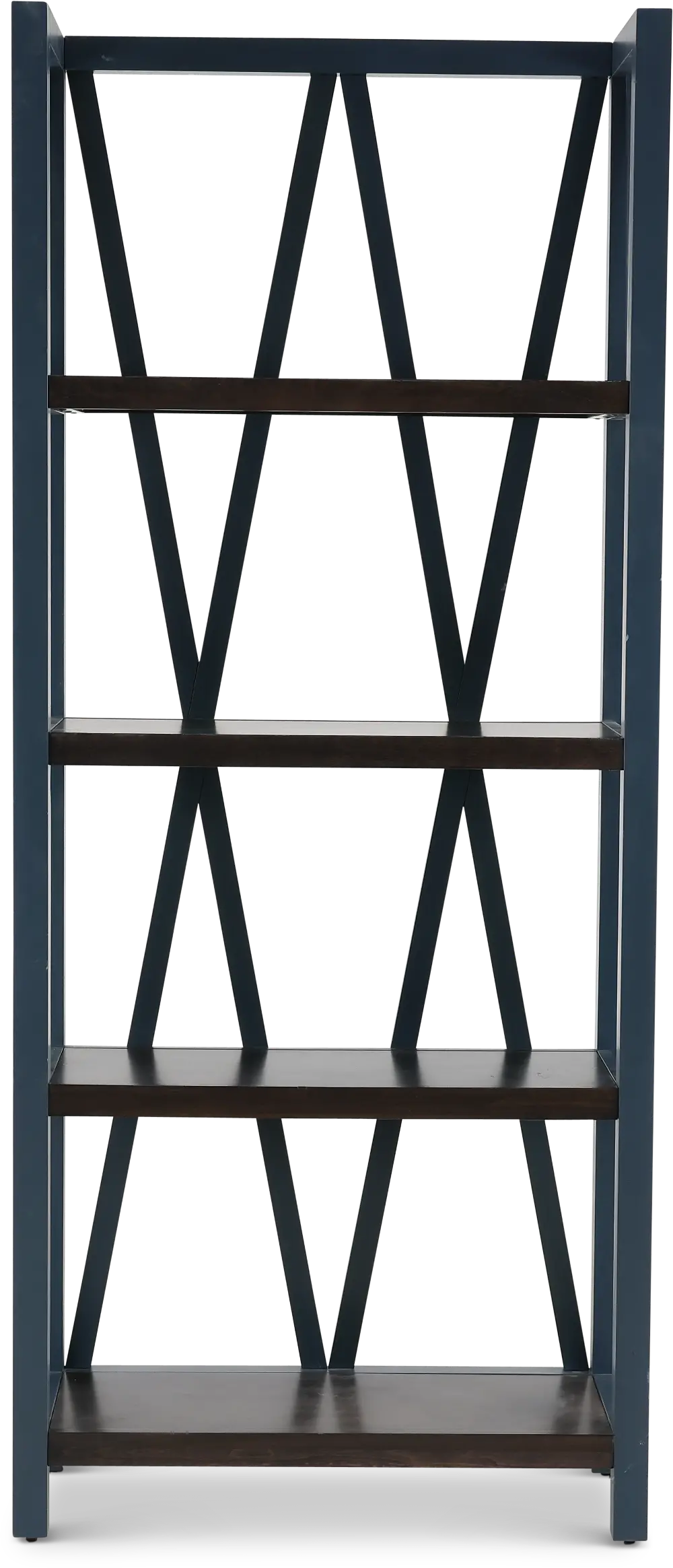 Amy Denim Blue Bookcase-1