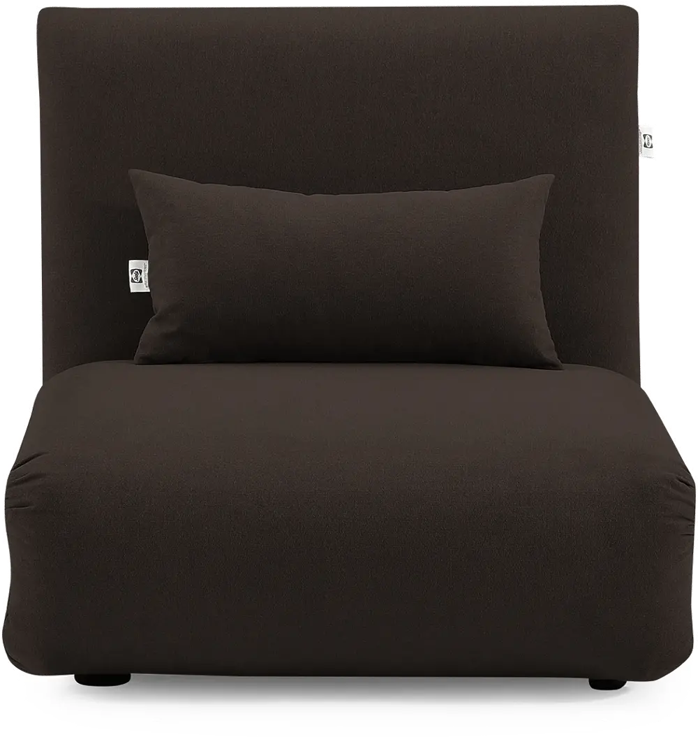 Sutton Brown Folding Lounger Chair and Fold Out Bed-1