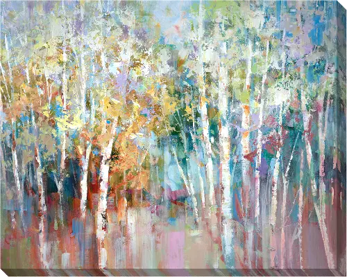 Multi Color Quakies Trees Canvas Wall Art | RC Willey