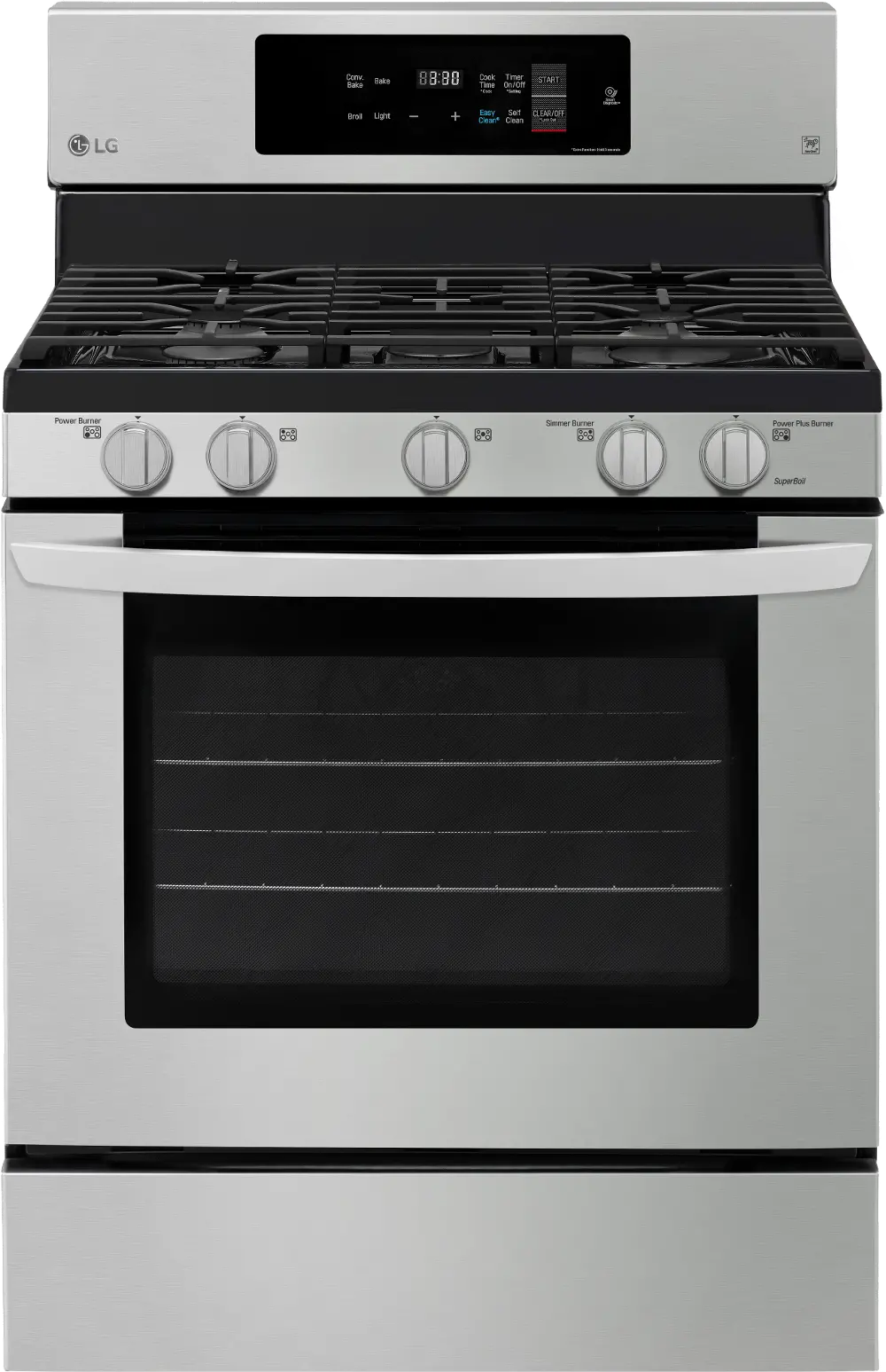LRG3194ST LG 30 Inch Gas Range with Convection Oven - 5.4 cu. ft. Stainless Steel-1