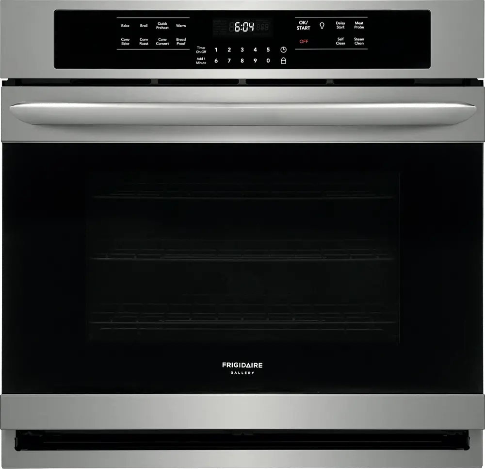 FGEW3066UF Frigidaire Gallery 30 Inch Single Wall Oven - 5.1 cu. ft. Stainless Steel-1