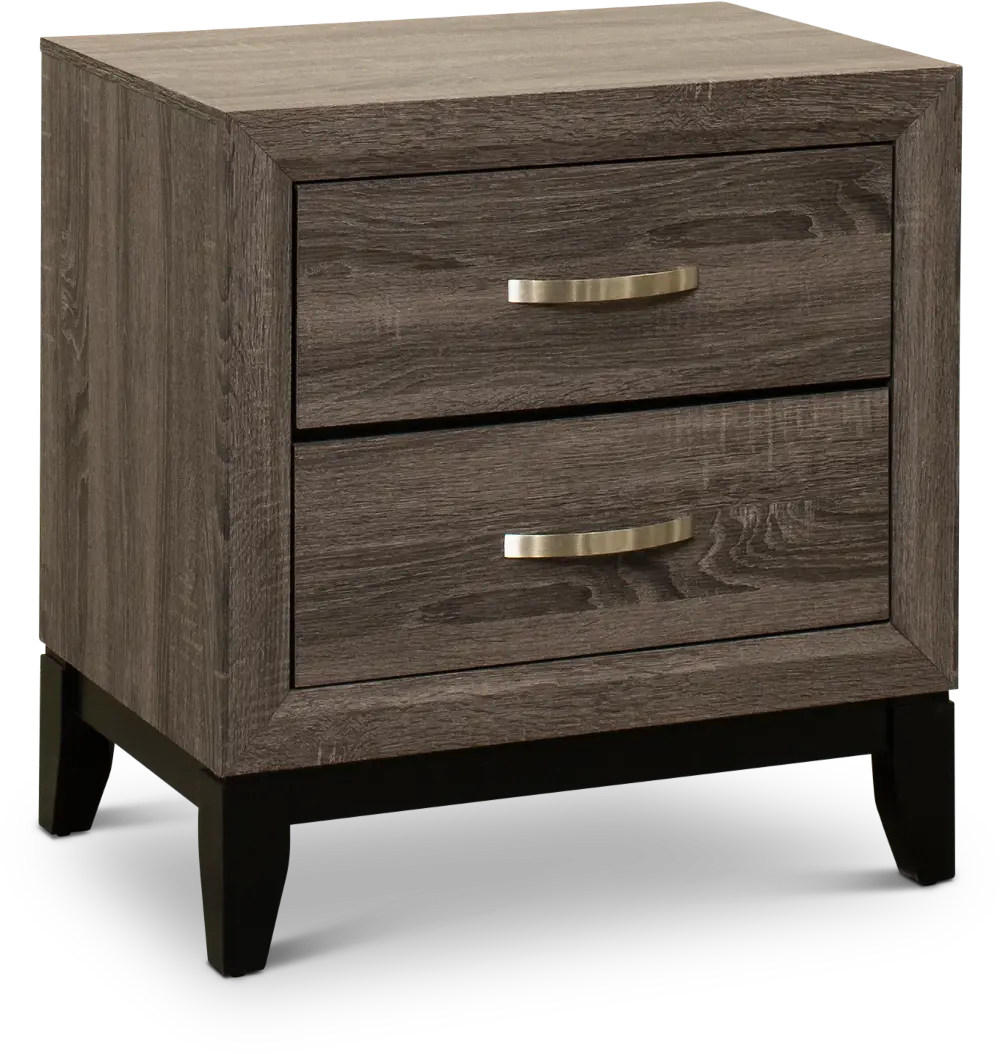 Contemporary Gray Nightstand - Florence-1