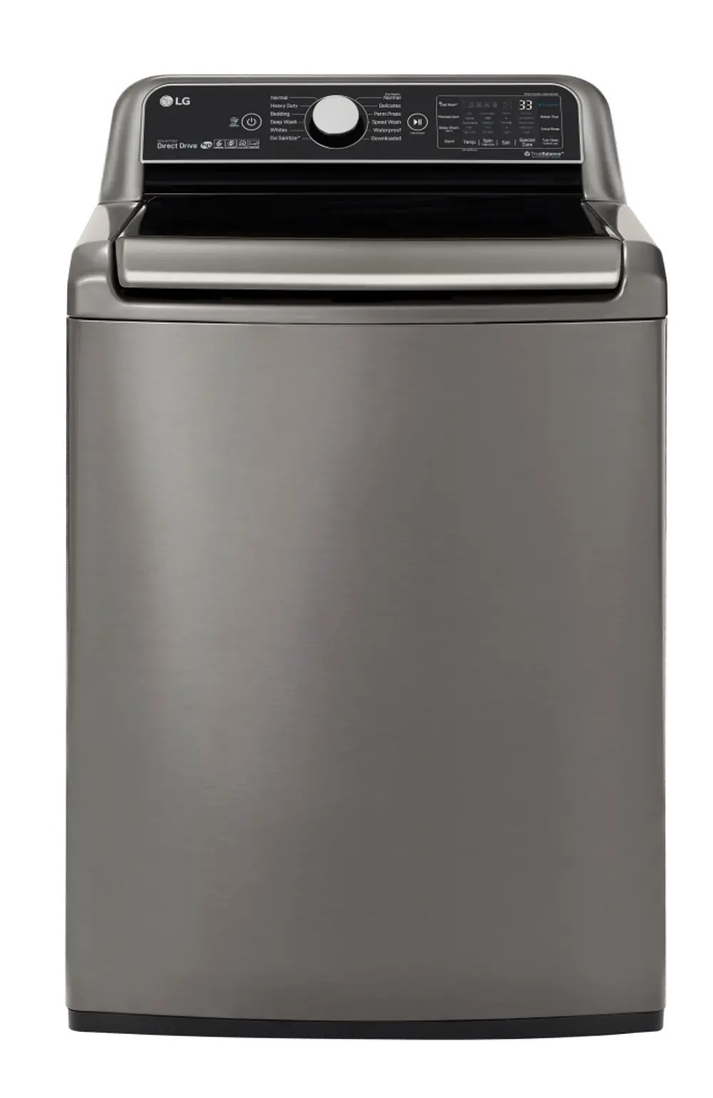 WT7800CV LG Top Load TurboWash3D Washer - 5.5 cu. ft. Graphite Steel-1
