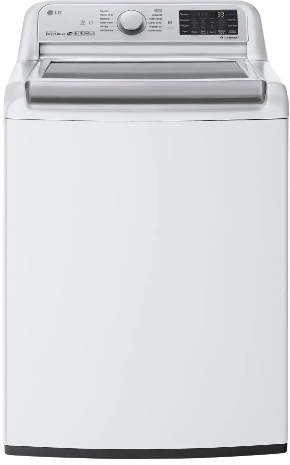 WT7800CW LG Top Load TurboWash3D Washer - 5.5 cu. ft. White-1