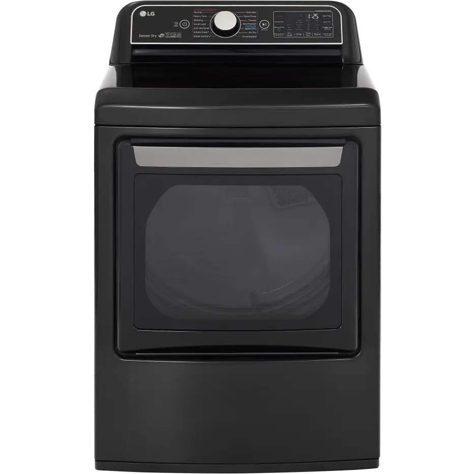DLGX7901BE LG Smart Gas Dryer with TurboSteam - 7.3 cu. ft.-1