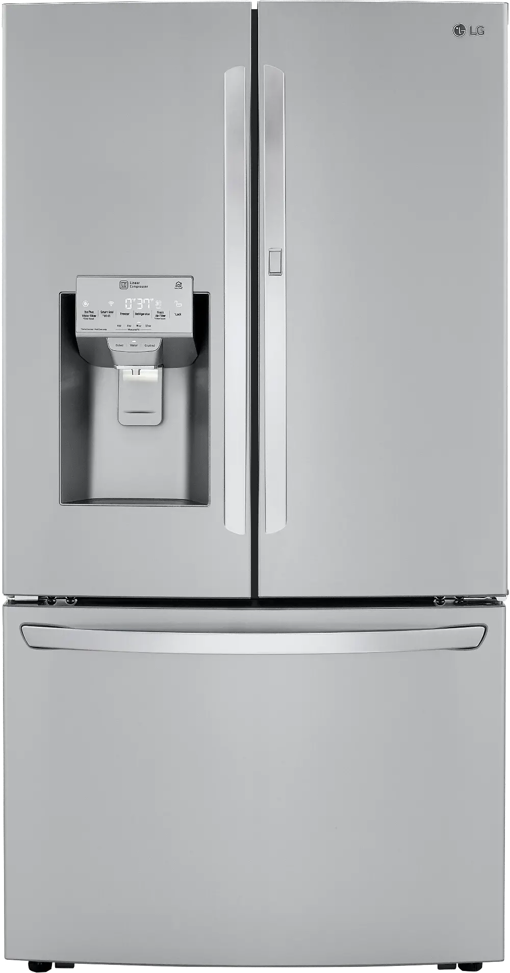 LRFDS3006S LG 29.7 cu. ft. French Door-in-Door Smart Refrigerator - 36 Inch Stainless Steel-1