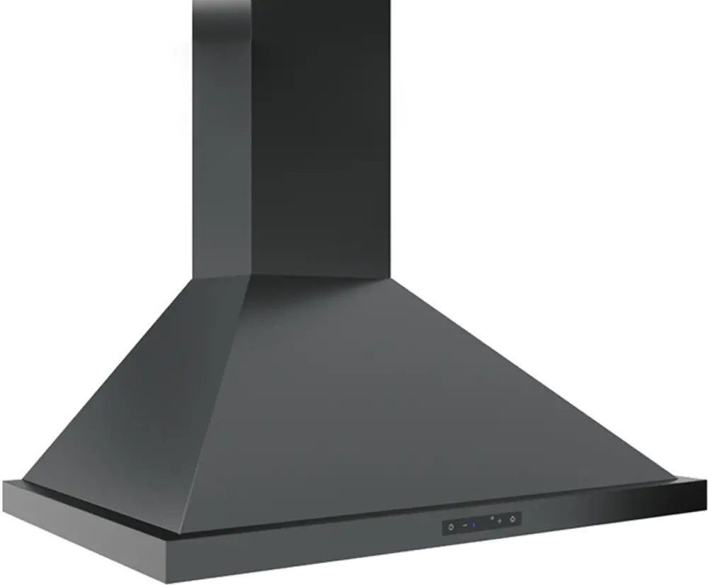 ZOM-E36ABS Zephyr 36 Inch Ombra Chimney Hood - Black Stainless Steel-1