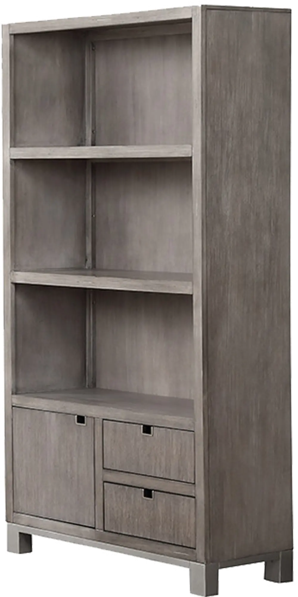 Pacific Heights Washed Gray Home Office Bookcase-1
