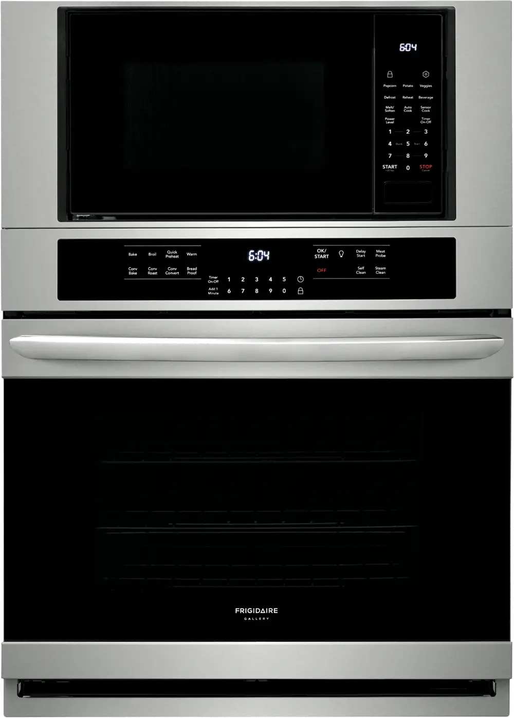 FGMC3066UF Frigidaire Gallery 30 Inch Combination Wall Oven with Microwave - Stainless Steel-1