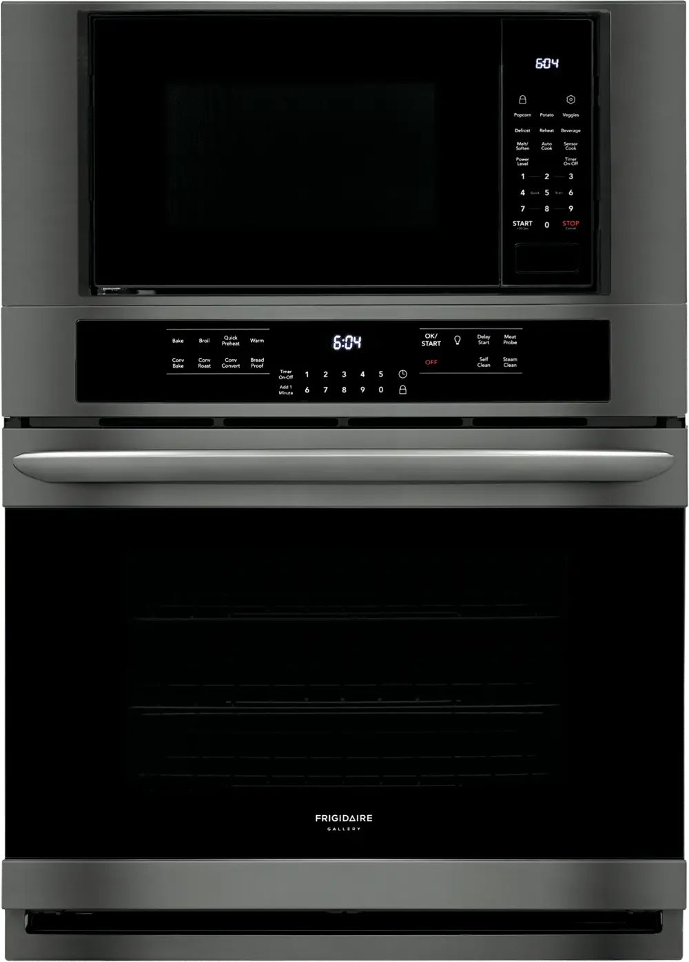 FGMC3066UD Frigidaire Gallery 30 Inch Combination Wall Oven with Microwave - Black Stainless Steel-1