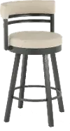 Ronny Oyster White Swivel Counter Height Stool