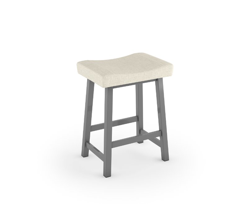 26 Inch Backless Counter Stool Miller, Gray Backless Counter Stools
