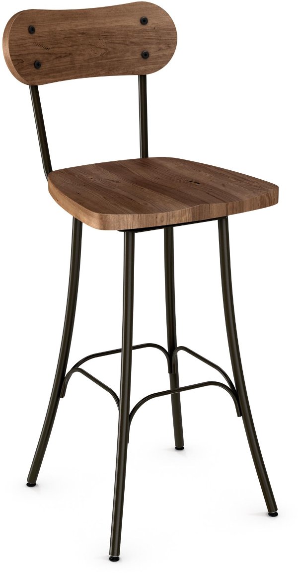Dining Room Bar Stools Furniture Rc Willey 41268 30 Rustic Wood And Metal Inch Swivel Bar Stool Bean