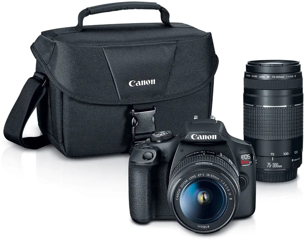 EOS-REBEL-T7,X2-LENS Canon EOS Rebel T7 Camera and Double Zoom Lens Kit-1