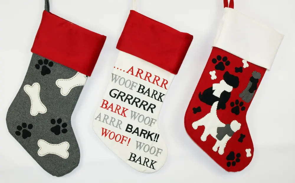 Assorted Multi Color 19 Inch Pet Stocking-1