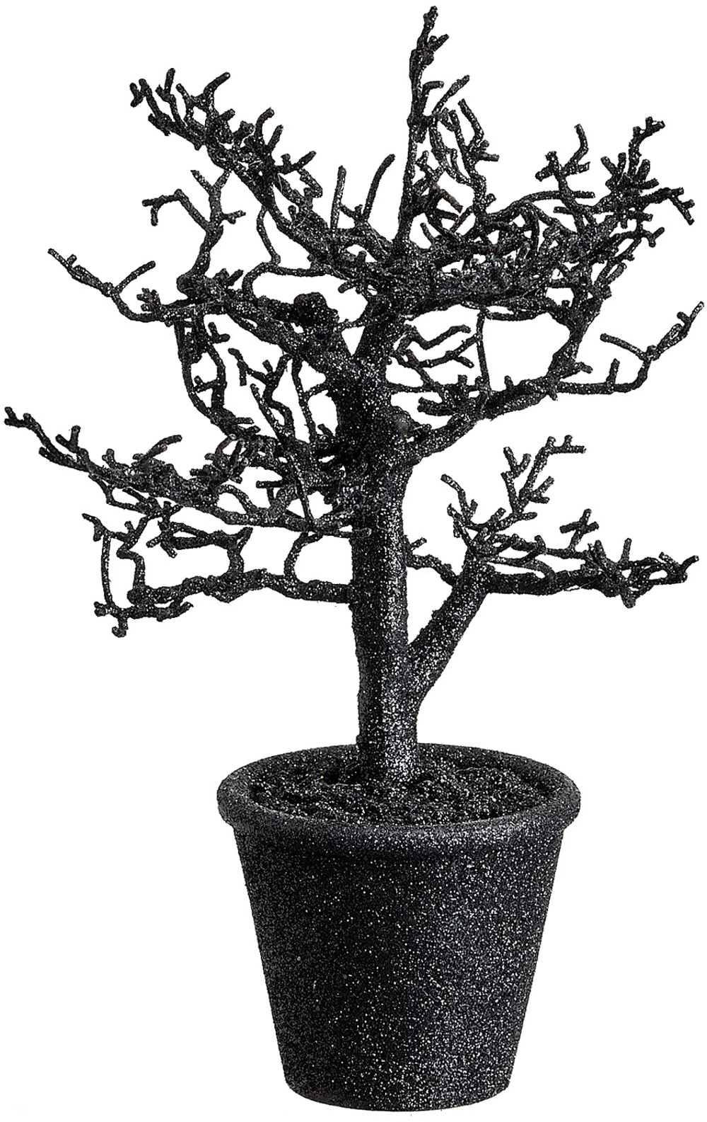 10 Inch Glitter Twig Winter Tree Arrangement-1