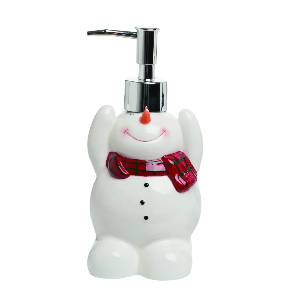Multi Color Yoga Snowman Soap Dispenser-1
