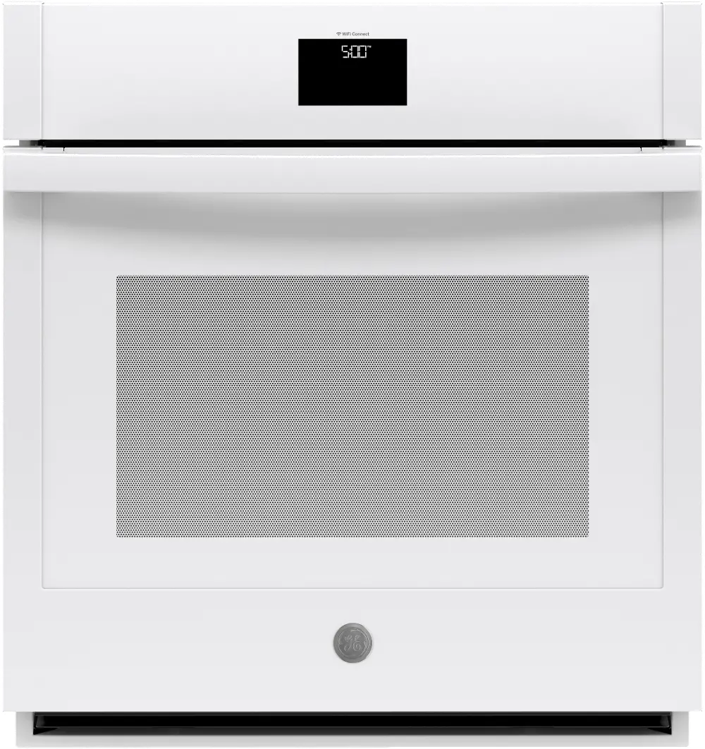 JKS5000DNWW GE 27 Inch Single Wall Smart Oven - 4.3 cu. ft. White-1
