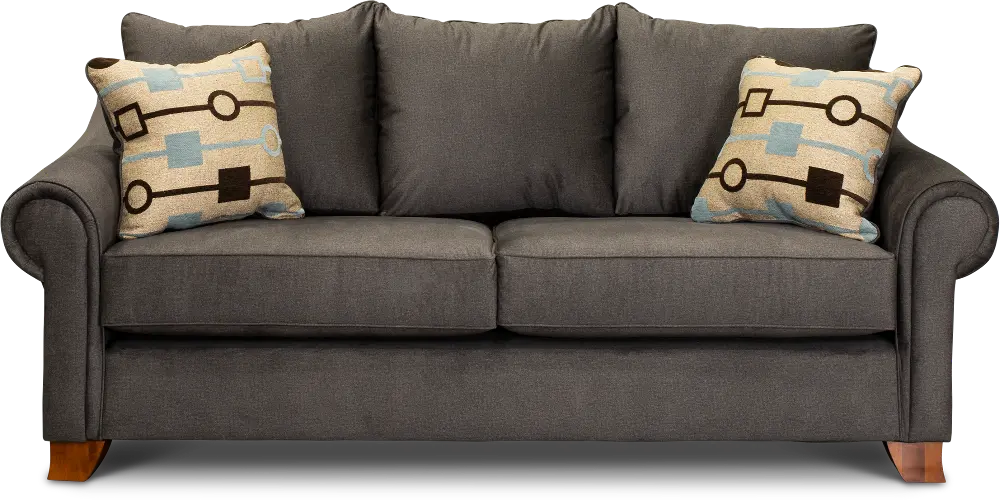 Casual Contemporary Seal Gray Sofa - Rialto-1
