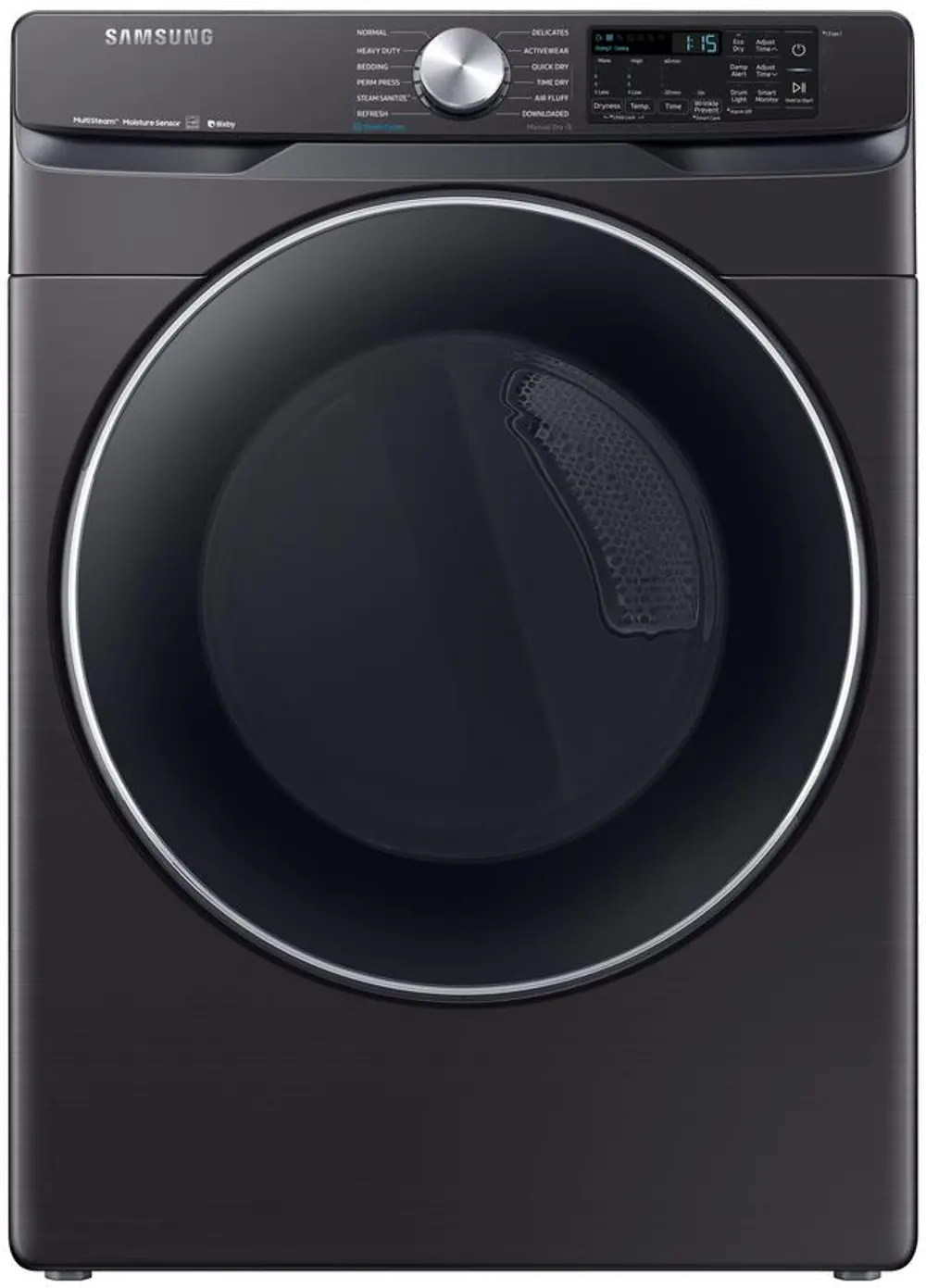 DVE45R6300V Samsung Steam Sanitize+ Electric Dryer  - 7.5 cu. ft. Black Stainless Steel-1