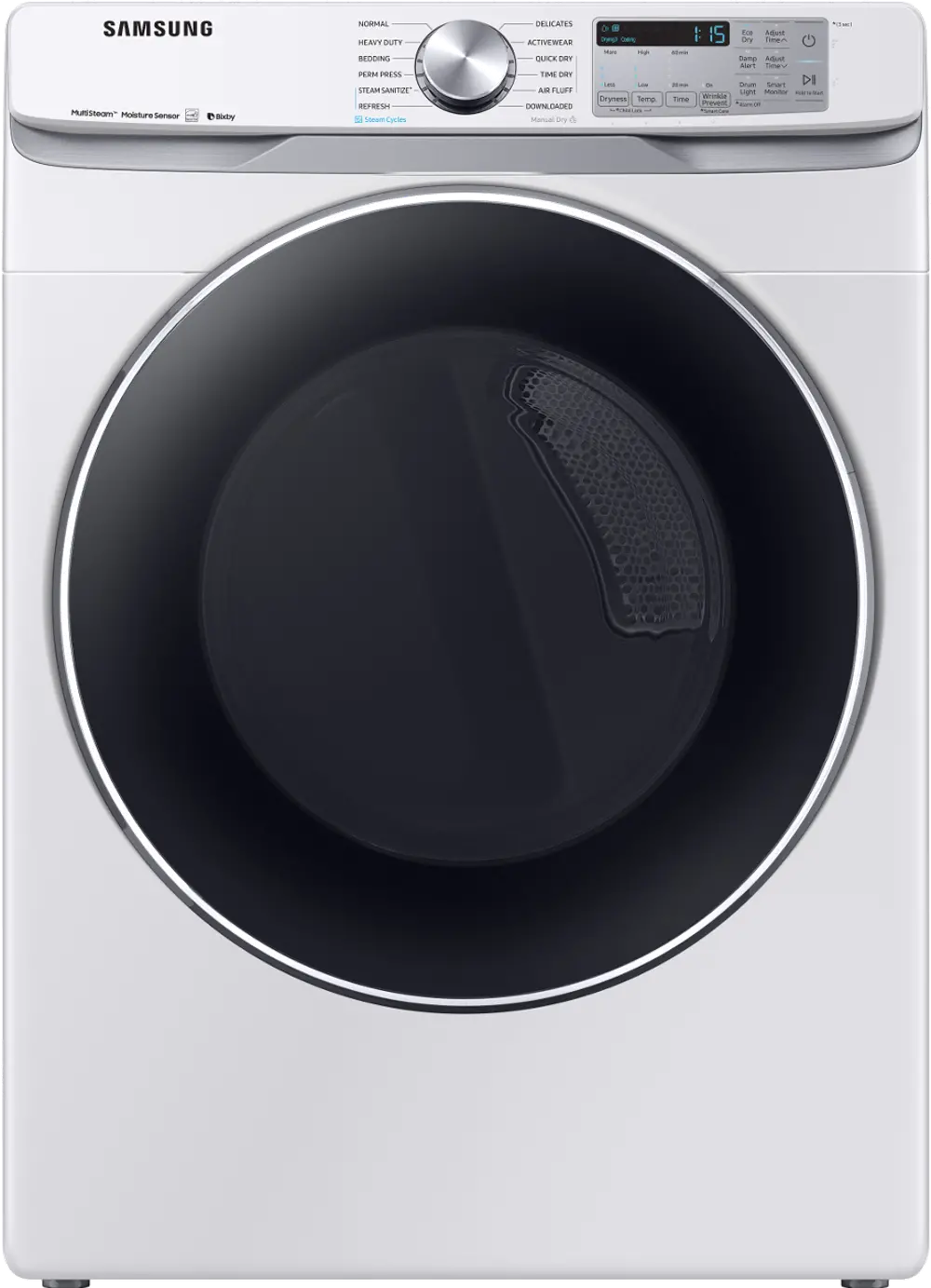 DVG45R6300W Samsung Smart Steam Sanitize+ Gas Dryer  - 7.5 cu. ft. White-1