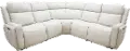 Stratus Ice White Leather-Match Power Reclining Sectional