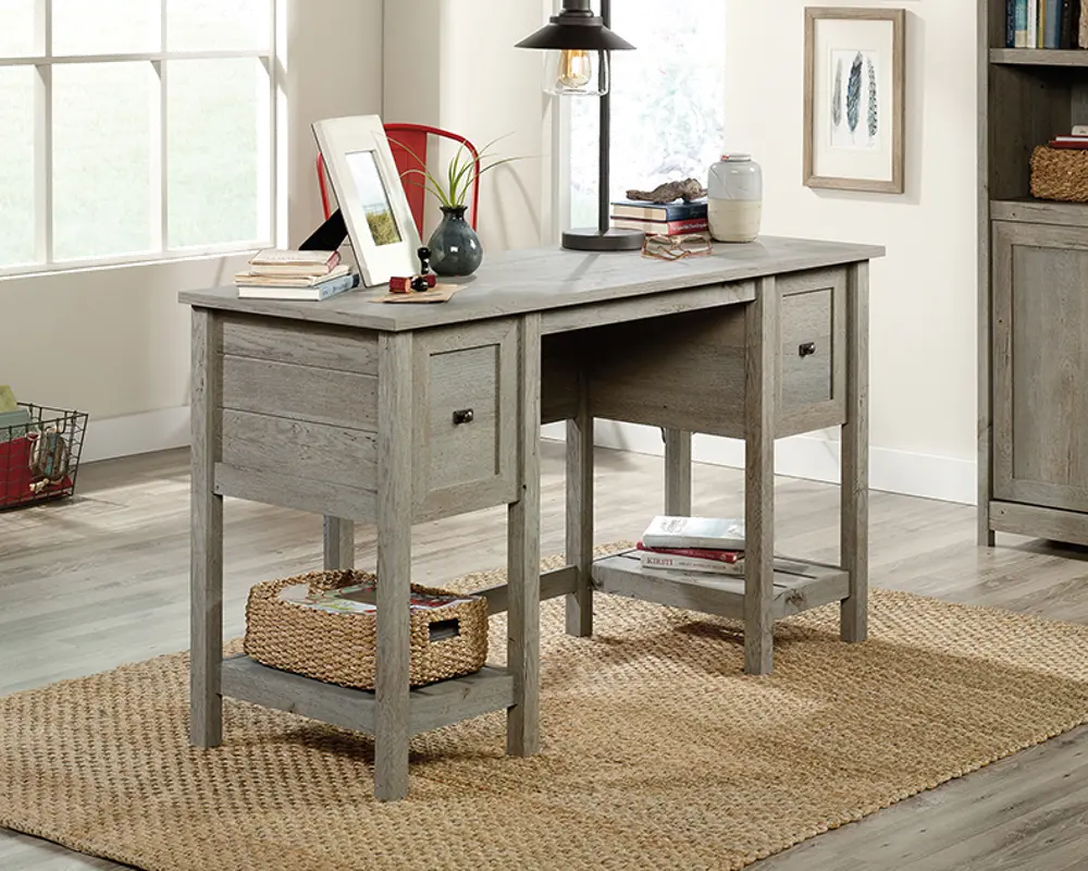 Cottage Road Mystic Gray Home Office Desk-1