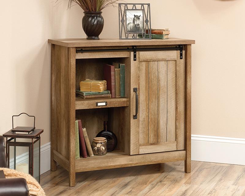 Craftsman Oak Accent Storage Cabinet, Accent Storage Cabinet With Doors