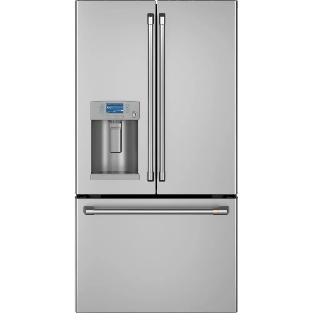 CYE22TP2MS1 Cafe 22.2 cu ft French Door Refrigerator - Counter Depth Stainless Steel-1