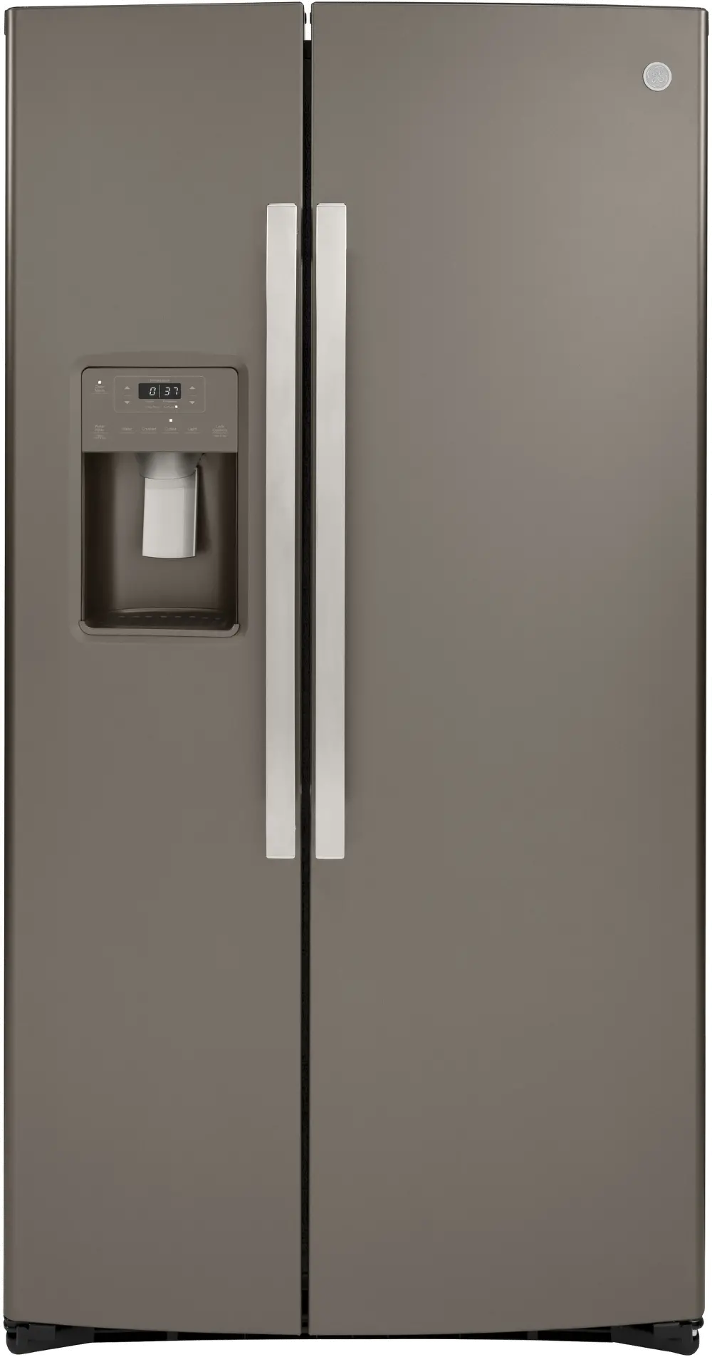 GSS25IMNES GE 25.1 cu ft Side by Side Refrigerator - Slate-1