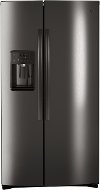 GSS25IBNTS GE 25.1 cu. ft. Side by Side Refrigerator - 36 Inch Black Stainless Steel