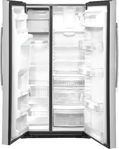 GE 21.8 cu ft Side by Side Refrigerator - Counter Depth Stainless Steel
