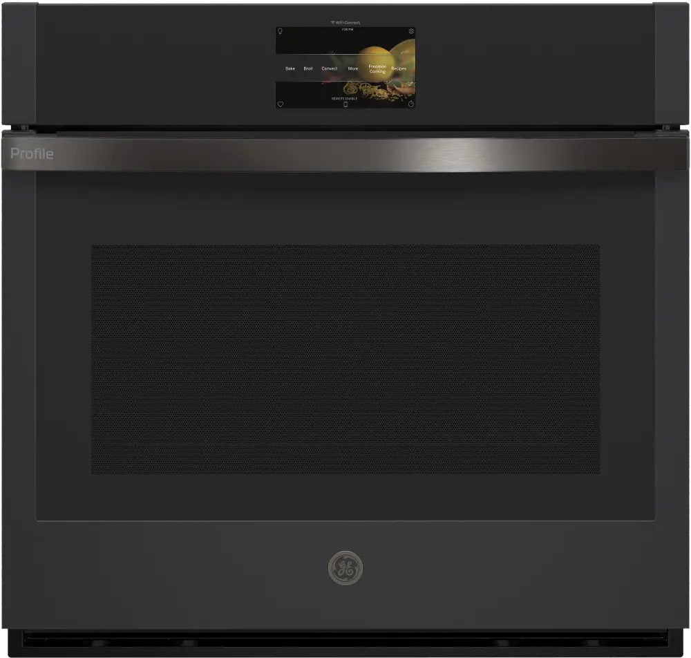 PTS7000FNDS GE Profile 30 Inch Single Wall Convection Smart Oven - 30 Inch Matte Black-1