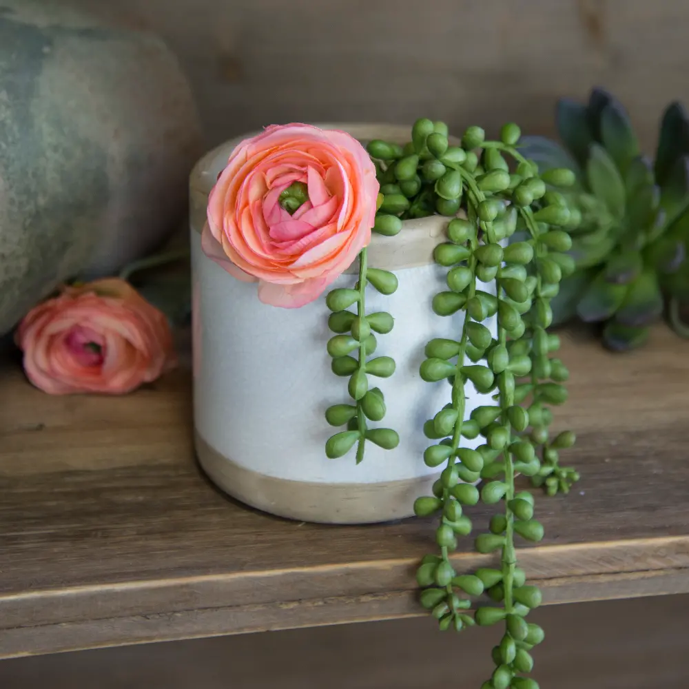 4  White and Brown Ceramic Pot-2