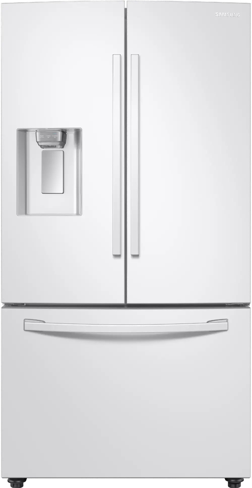 RF23R6201WW Samsung 22.6 cu ft French Door Smart Refrigerator - Counter Depth 36 W White-1