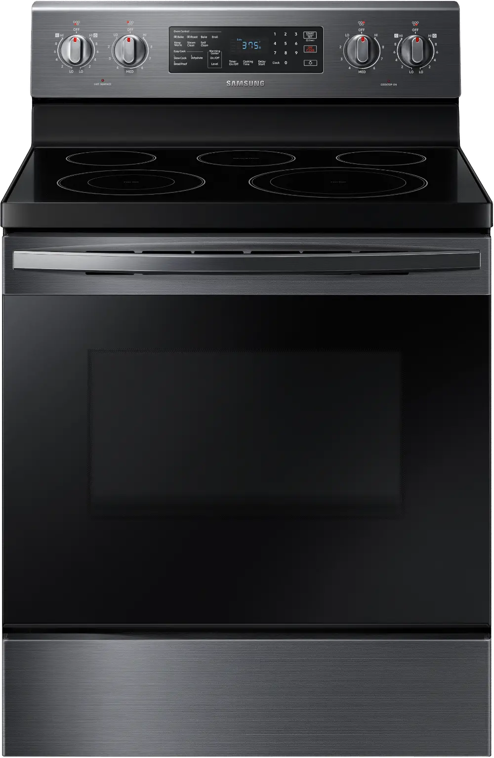 NE59R4321SG Samsung 30 Inch Electric Convection Range - 5.9 cu. ft. Black Stainless Steel-1