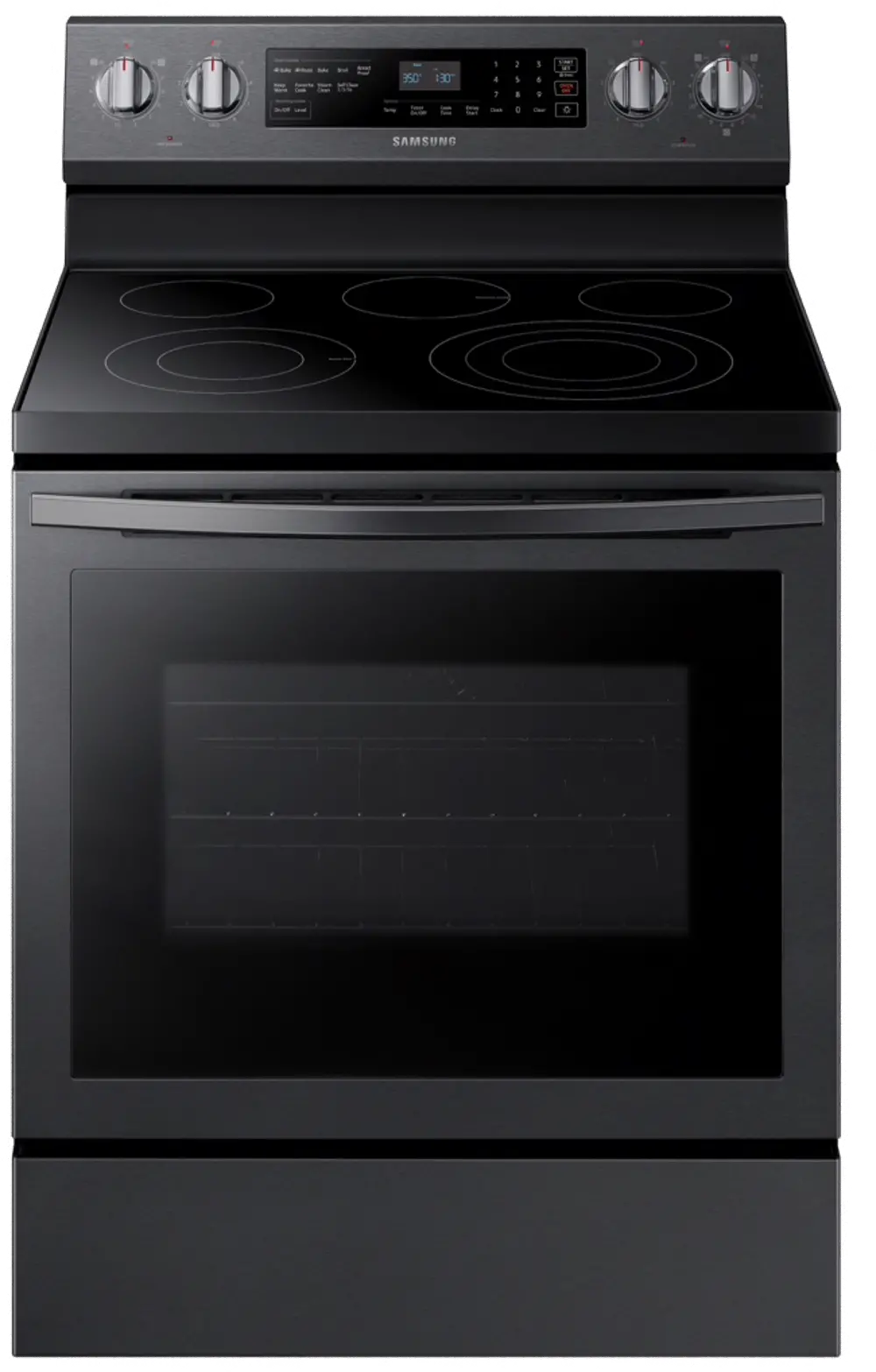 NE59R6631SG Samsung 30 Inch Electric Convection Range - 5.9 cu. ft. Black Stainless Steel-1