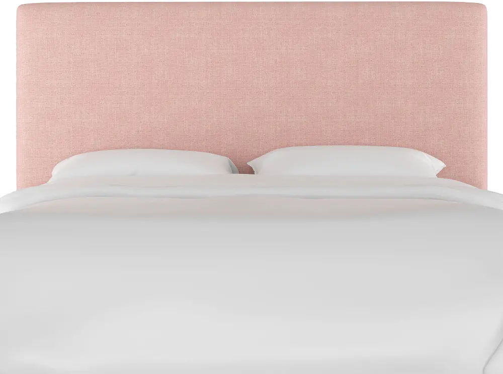 751FZMRSQ Contemporary Rose Pink Full Upholstered Headboard-1