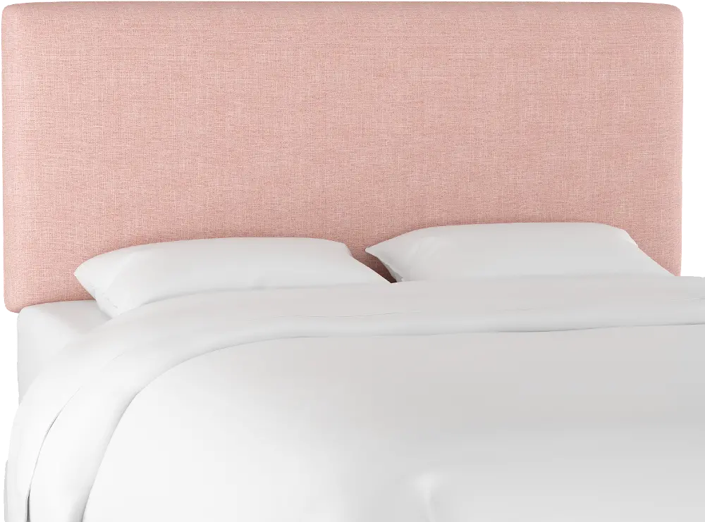 752QZMRSQ Contemporary Rose Pink Queen Upholstered Headboard-1