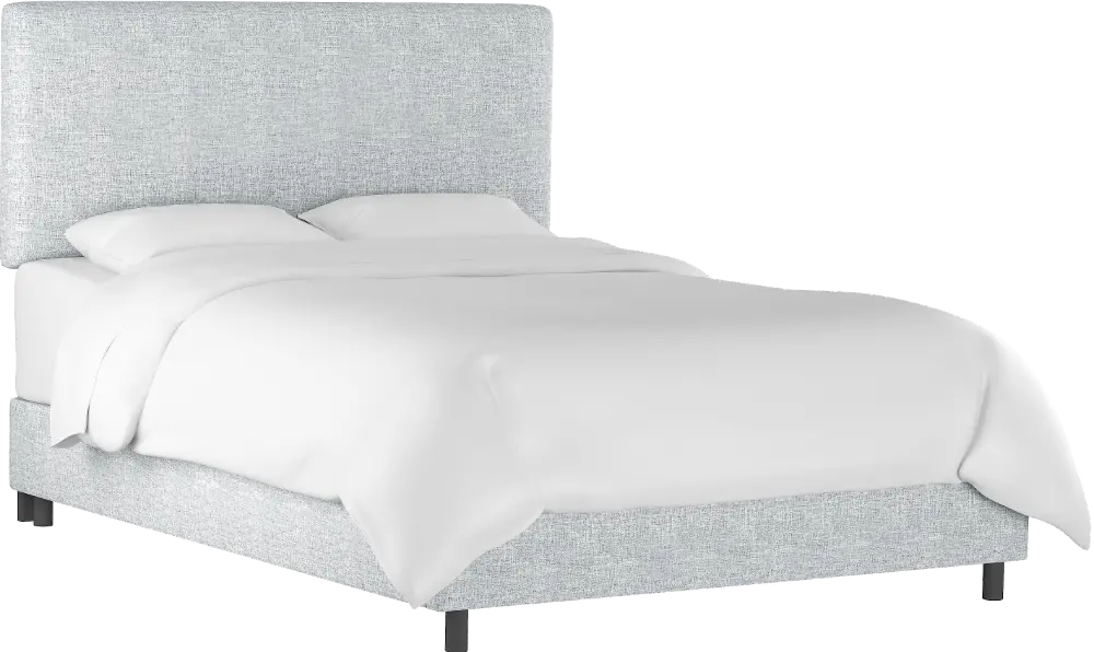 750BEDZMPMC Contemporary Gray Twin Upholstered Bed-1