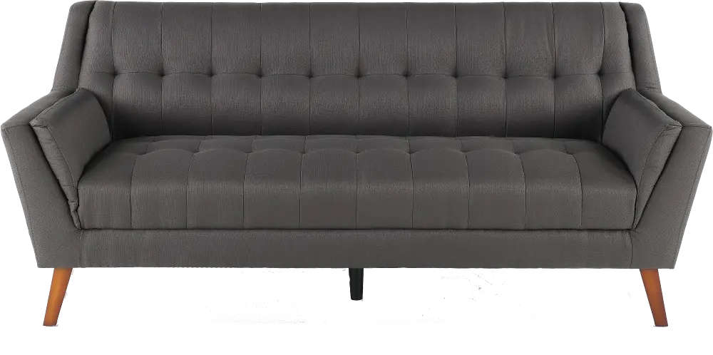 Celeste Mid-Century Modern Gray Sofa-1