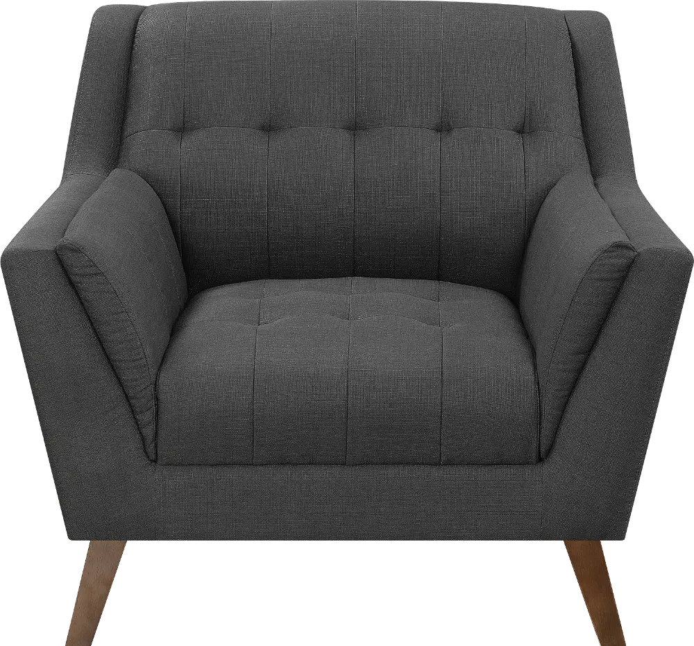 Celeste Mid-Century Modern Gray Chair-1