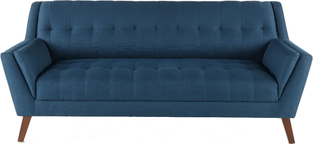 Celeste Mid-Century Modern Navy Blue Sofa-1