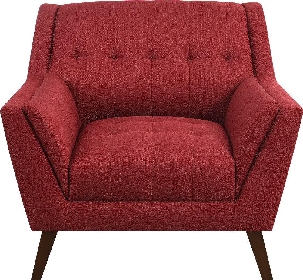 Celeste Mid-Century Modern Red Chair-1