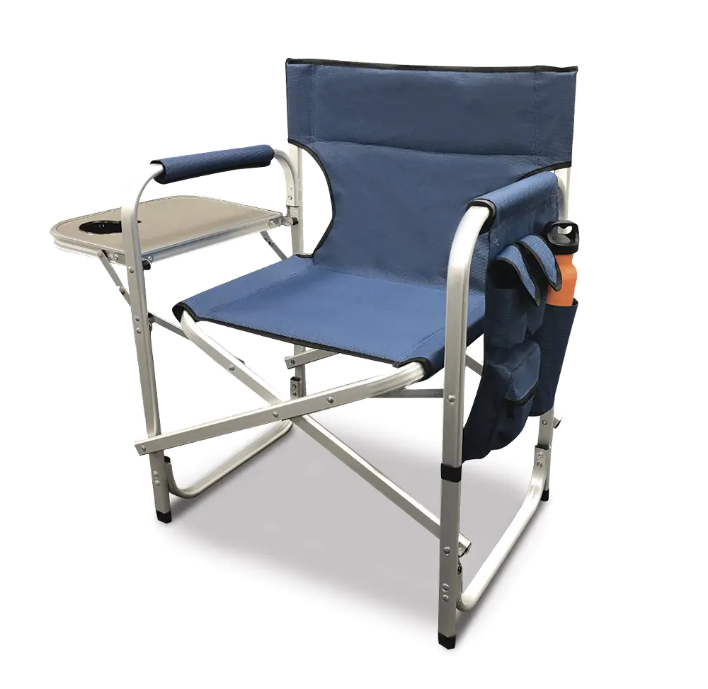 Heavy Duty Aluminum Navy Blue Director's Chair-1