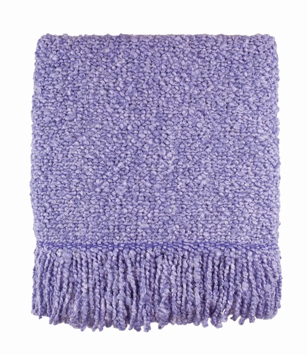 Light Purple Campbell Thistle Throw Blanket-1