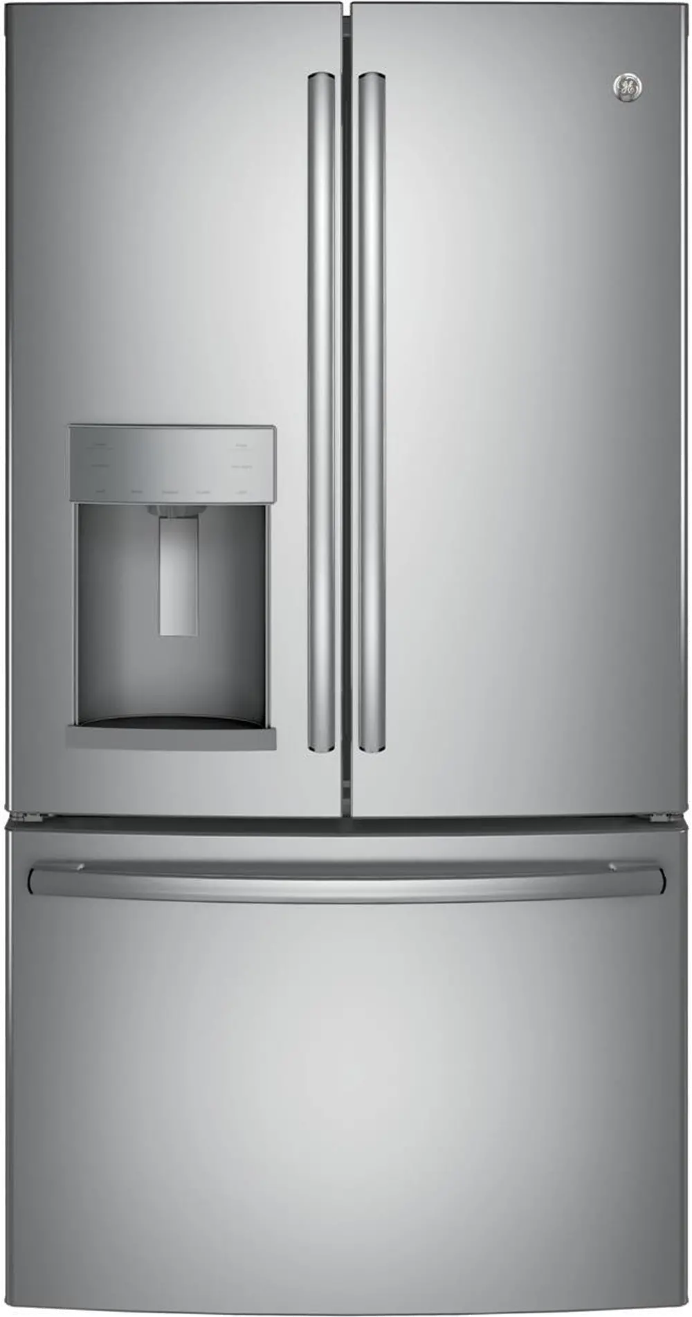 GYS22GSNSS GE Counter Depth French Door Refrigerator - 22.2 cu. ft., 36 Inch Stainless Steel-1