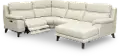 Venice White 4 Piece Power Reclining Sectional