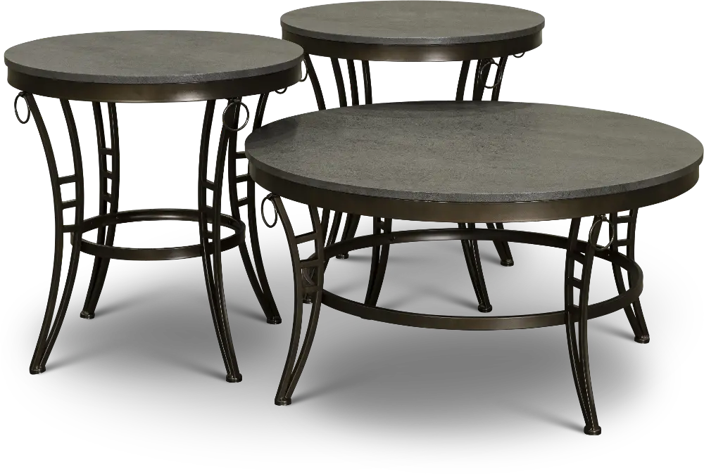 Modern Black and Gray Occasional Table Group - Emmerson-1